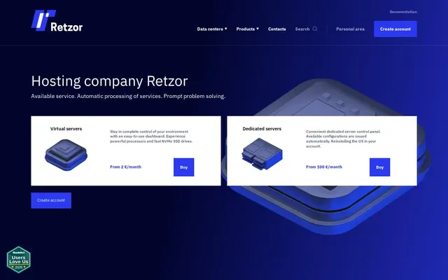 Скриншот сайта retzor.com