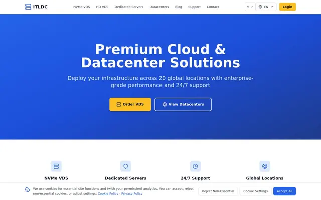 Скриншот сайта itldc.com