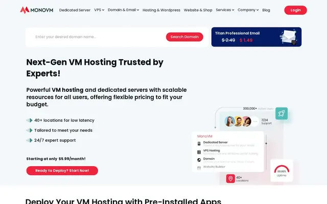Скриншот сайта monovm.com